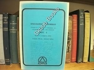 Seller image for Discourse Grammar: Studies in Indigenous Languages of Colombia, Panama, and Ecuador: Part 3 for sale by PsychoBabel & Skoob Books