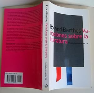 Imagen del vendedor de Variaciones Sobre la Literatura a la venta por La Social. Galera y Libros