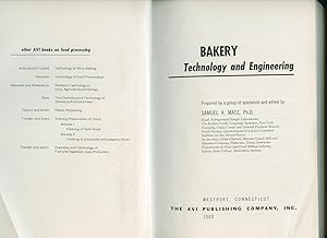 Imagen del vendedor de Bakery Technology and Engineering a la venta por Little Stour Books PBFA Member