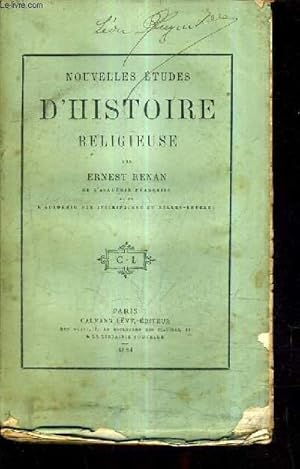 Image du vendeur pour NOUVELLES ETUDES D'HISTOIRE RELIGIEUSE. mis en vente par Le-Livre