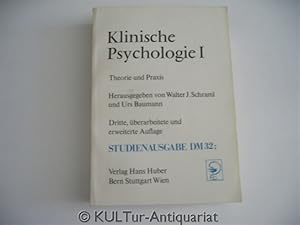 Seller image for Klinische Psychologie 1. Theorie und Praxis. Studienausgabe. for sale by KULTur-Antiquariat