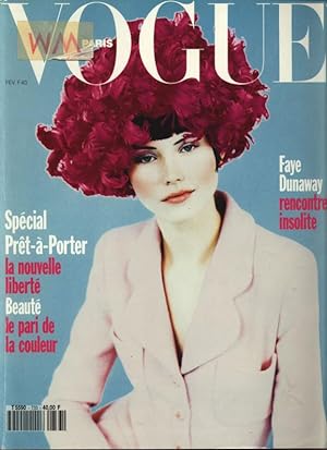 VOGUE, Paris, Fevrier 1993. Special: Pret a porter. la nouvelle liberte. Beaute. le pari de la co...