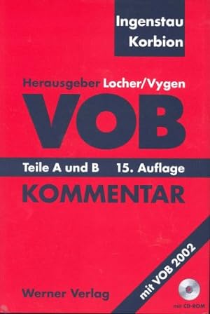Bild des Verkufers fr VOB, Teile A und B, Kommentar, m. CD-ROM zum Verkauf von Antiquariat Bookfarm