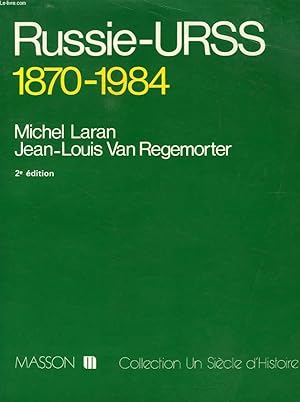 Imagen del vendedor de RUSSIE-URSS, 1870-1984 a la venta por Le-Livre