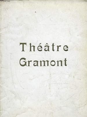 Seller image for 1 PROGRAMME - THEATRE GRAMONT - LA CUISINE DES ANGES for sale by Le-Livre