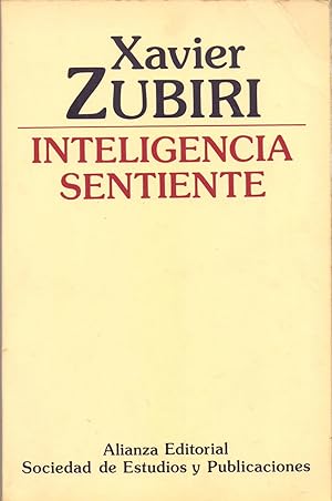 Seller image for INTELIGENCIA SENTIENTE for sale by Libreria 7 Soles