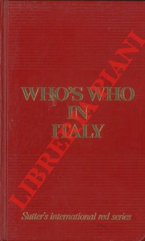 Who's who in Italy. 1997. Personal profiles: A-K, L-Z. Companies and institutions"