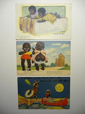 Three African American Postcards, (1907-1942)