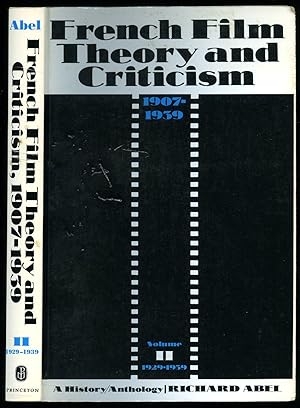 Seller image for French Film Theory and Criticism 1907-1939; Volume II 1929-1939 for sale by Little Stour Books PBFA Member