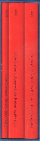 Bild des Verkufers fr Otto Brenner - Biografie, Reden, Briefe. (3 Bnde + DVD) Eine Biografie; Ausgewhlte Reden 1946-1971; Briefe 1933-1955. zum Verkauf von Bcher bei den 7 Bergen