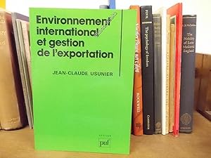 Image du vendeur pour Environnement international et gestion de L'exportation (Collection Gestion) mis en vente par PsychoBabel & Skoob Books