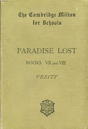 Seller image for PARADISE LOST, BOOKS VII AND VIII for sale by Le-Livre