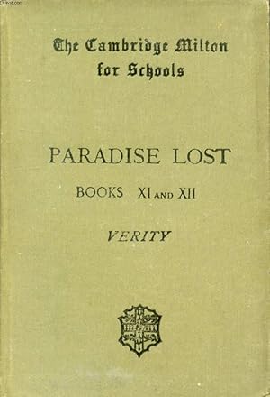 Seller image for PARADISE LOST, BOOKS XI AND XII for sale by Le-Livre