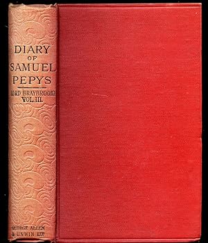 Image du vendeur pour Diary and Correspondence of Samuel Pepys Volume III mis en vente par Little Stour Books PBFA Member