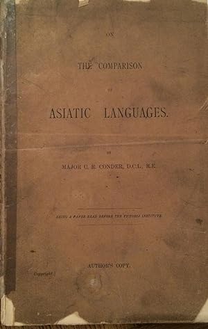 Seller image for On the comparison of Asiatic languages : (a paper to be read at a meeting of the Victoria Institute on 17th April [1891?]). for sale by Arthur Probsthain