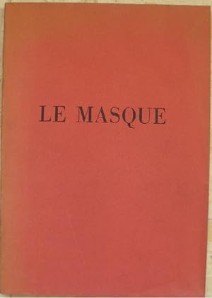Imagen del vendedor de Le masque. a la venta por Librairie les mains dans les poches