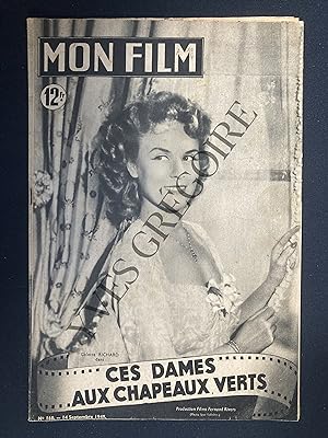 MON FILM-N°160-14 SEPTEMBRE 1949-CES DAMES AUX CHAPEAUX VERTS