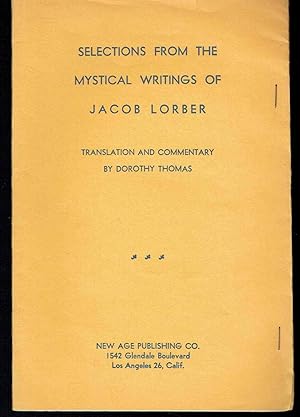 Imagen del vendedor de Selections from the Mystical Writings of Jacob Lorber a la venta por Hyde Brothers, Booksellers