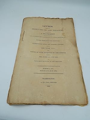 Letter from the Secretary of the Treasury, transmitting a statement . of monies disbursed for exp...
