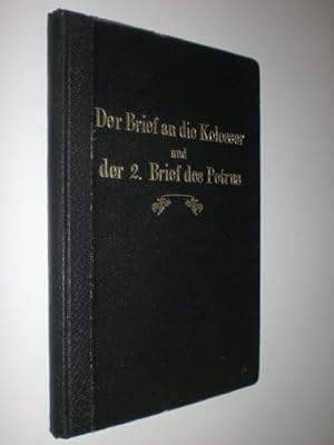 Bild des Verkufers fr Der Brief an die Kolosser. zum Verkauf von Stefan Kpper
