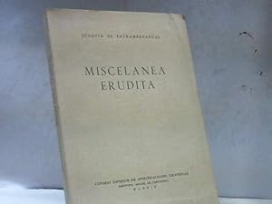 Bild des Verkufers fr MISCELANEA ERUDITA ENTRAMBASAGUAS (JOAQUIN DE) 1957 zum Verkauf von LIBRERIA ANTICUARIA SANZ