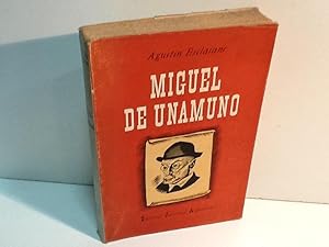 Bild des Verkufers fr MIGUEL DE UNAMUNO ESCLASANS, AGUSTIN 1947 zum Verkauf von LIBRERIA ANTICUARIA SANZ