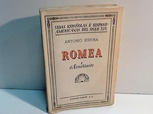 Imagen del vendedor de ROMEA O EL COMEDIANTE ESPINA, ANTONIO 1935 a la venta por LIBRERIA ANTICUARIA SANZ