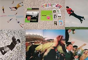 Seller image for IN SOCCER WONDERLAND: A FAN'S VISION OF FOOTBALL WITH A FAN'S SOUVENIR FOOTBALL STAMP ALBUM - Rare Fine Set: Copy of The First Hardcover Edition/First Printing With Copy of The Original Stamp Album - ONLY SET ONLINE for sale by ModernRare