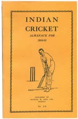 Image du vendeur pour INDIAN CRICKET ALMANACK FOR 1954-55 mis en vente par Sportspages