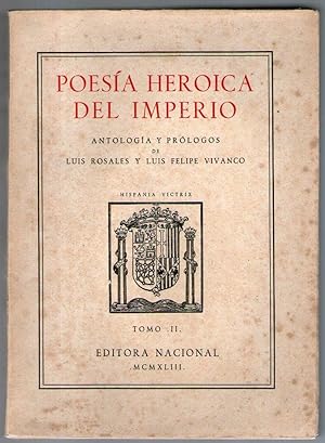 Bild des Verkufers fr POESIA HEROICA DEL IMPERIO - TOMO II zum Verkauf von Libreria Bibliomania