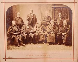 OVERSIZE PHOTOGRAPH: GROUP PORTRAIT OF SUPREME COURT JUSTICES, 1882