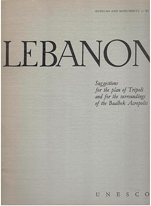 Bild des Verkufers fr Lebanon Suggestions for the Plan of Tripoli and the Surroundings of the Baalbek Acropolis zum Verkauf von BookStore Jerusalem