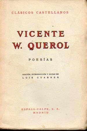 Seller image for POESAS. Edicin, introduccin y notas de Luis Guarner. for sale by angeles sancha libros