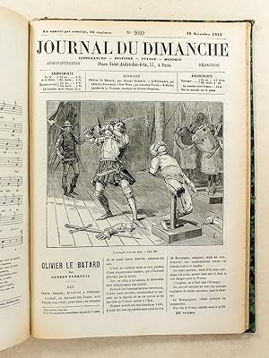 Le Journal du Dimanche , Littérature - Histoire - Voyages - Musique , Année 1883 ( du n° 1964 du ...