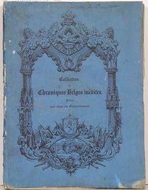 Image du vendeur pour Chronique des ducs de Brabant / Edmundus de Dynter. Publ. par P.F.X. de Ram. Tome I, Premiere Partie: Introduction, les opuscules de de Dynter et la table analytique des matires. mis en vente par Antiquariat  Braun