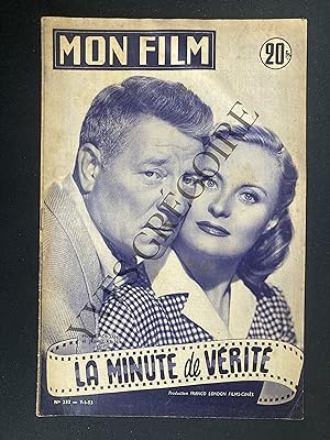 MON FILM-N°333-7 JANVIER 1953-LA MINUTE DE VERITE