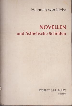 Seller image for Novellen Und Asthetische Schriften for sale by Jonathan Grobe Books