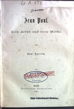 Imagen del vendedor de Jean Paul: sein Leben und seine Werke a la venta por books4less (Versandantiquariat Petra Gros GmbH & Co. KG)