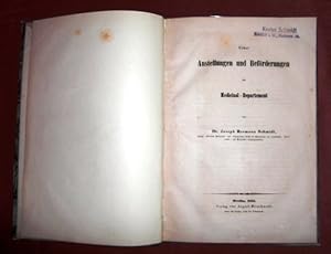Seller image for Ueber Anstellungen Und Befrderungen Im Medicinal-Department. for sale by Antiquariat Clement