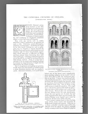 Seller image for The Cathedral Churches Of England, Introductory Paper for sale by Legacy Books II