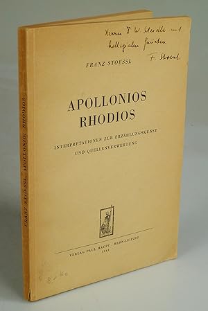Bild des Verkufers fr Apollonios Rhodios. zum Verkauf von Antiquariat Dorner