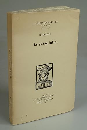 Bild des Verkufers fr La gnie latin. zum Verkauf von Antiquariat Dorner