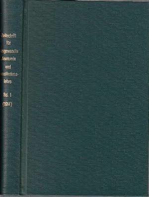 Immagine del venditore per Erster (1.) Band 1914. Zeitschrift fr angewandte Anatomie und Konstitutionslehre herausgegeben von J. Tandler, A. Frhr. von Eiselsberg, A. Kolisko und F.Martius. [ab 1922 mit dem Reihentitel: Zeitschrift fr die gesamte Anatomie hrsgg. von Julius Tandler, F. Chvostek, H. Braus, E. Kallius und F. Martius / ab 1936: Zeitschrift fr Menschliche Vererbungs- und Konstitutionslehre hrsgg. von G. Just und K.H. Bauer, ab 1949 als Organ der Gesellschaft fr Konstitutionsforschung herausgegeben von K.H. Bauer, G. Just und E. Kretschmer. venduto da Antiquariat Carl Wegner