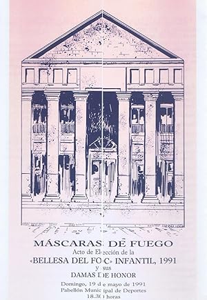 Imagen del vendedor de PROGRAMA ACTO DE ELECCION DE LA BELLESA DEL FOC INFANTIL 1991 Y SUS DAMAS DE HONOR - Mscaras de Fuego - Ayuntamiento de Alicante - Pabelln Municipal de Deportes - 19 de Mayo de 1991 a la venta por Librera Races