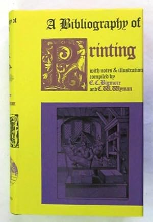 Bild des Verkufers fr A Bibliography of Printing. Reprint der Ausgabe von 1880. 3 Teile in 1 Band. O.O., The Holland Press, 1974. Mit Portrt u. zahlreichen Illustrationen. XII, 449 S.; VII, 412 S.; VI, 115 S. Or.-Lwd. mit Schutzumschlag. zum Verkauf von Jrgen Patzer