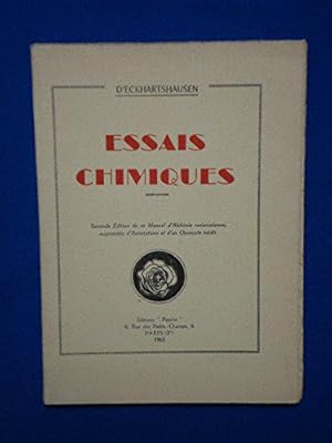 Bild des Verkufers fr Essais Chimiques zum Verkauf von JLG_livres anciens et modernes