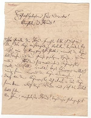 Bild des Verkufers fr ALS - Eigenhndiger Brief mit Unterschrift. zum Verkauf von Antiq. F.-D. Shn - Medicusbooks.Com
