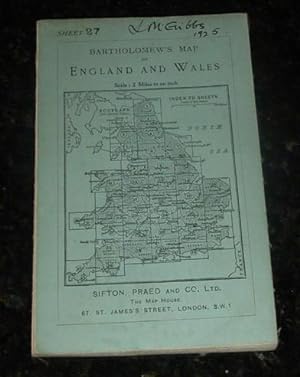 Bartholomew's Map of England & Wales: Sheet 27 - Swansea