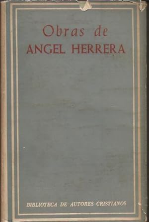 Imagen del vendedor de Obras Selectas de Mons. Angel Herrera Oria. a la venta por Livro Ibero Americano Ltda