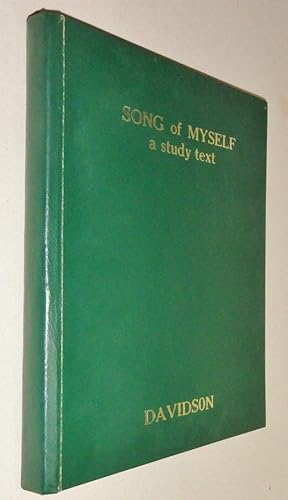 Imagen del vendedor de Song of Myself: a Study Text a la venta por DogStar Books